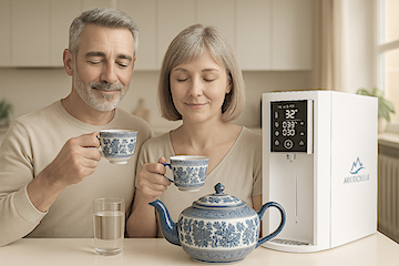 Porträt von Eva und Rudolf – Teeliebhaber und Nutzer der Arktisquelle.